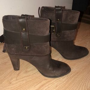 nine west heeled boots